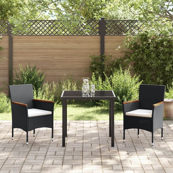 vidaXL Conjunto de Comedor de Jard&iacute;n 5 pcs Gris rat&aacute;n sint&eacute;tico