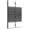vidaXL Mampara de ducha plegable ESG negro 80x140 cm