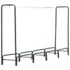 vidaXL Le&ntilde;ero de acero gris antracita 240x35x120 cm