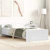 vidaXL Estructura de cama madera de ingenier&iacute;a blanca 75x190 cm