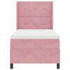 vidaXL Cama tipo Box Spring con colch&oacute;n Rosa 80 x 200 cm Terciopelo
