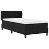 vidaXL Cama tipo Box Spring con colch&oacute;n Negro 90 x 200 cm tela