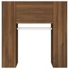 vidaXL Mueble de recbidor 2 uds madera contrachapada marrón roble