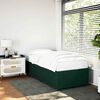 vidaXL Estructura cama sin colch&oacute;n terciopelo verde oscuro 100x200 cm