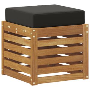 vidaXL Banco Taburete Exterior Madera de Acacia S&oacute;lida Natural