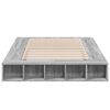 vidaXL Estructura de cama madera de ingeniería gris Sonoma 140x190 cm