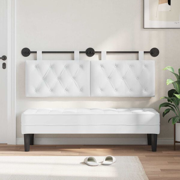 vidaXL Cabecera Colgante Montaje en la pared 150 x 55 x 7 cm tela