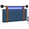 vidaXL Cabecero colgante Con luz LED Azul PU antiguo