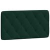 vidaXL Cama con colch&oacute;n terciopelo verde oscuro 100x200 cm