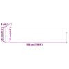 vidaXL Toldo lateral retr&aacute;ctil de jard&iacute;n rojo 120x500 cm