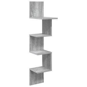 vidaXL Estante de pared Montada en la pared Sonoma gris