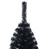 vidaXL Árbol de Navidad Artificial Preiluminado Negro 120 cm PVC
