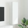 vidaXL Mueble de TV Montado en la Pared Brillante 30 x 31 x 100 cm