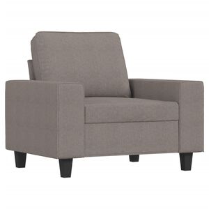 vidaXL Sill&oacute;n de tela gris taup&eacute; 60 cm