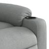 vidaXL Sillón reclinable de masaje de tela gris claro