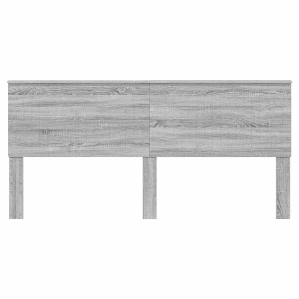 vidaXL Cabecero con cabecera Gris Sonoma 200 cm Madera contrachapada