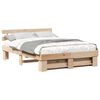 vidaXL Estructura de cama Marr&oacute;n 140 x 200 cm Madera de pino macizo