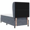 vidaXL Cama tipo Box Spring Gris oscuro 200 x 80 cm Terciopelo