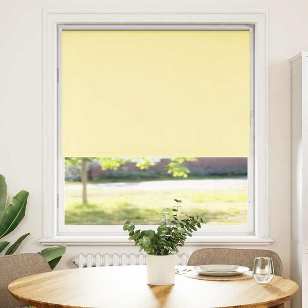 vidaXL Estor Enrollable Opaco Amarillo 100x150 cm Tela Ancho 95,7 cm