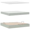 vidaXL Cama con almacenamiento Gris Claro 200 x 200 cm Terciopelo