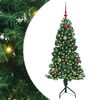 vidaXL &Aacute;rbol de Navidad Artificial de Esquina Verde 150 cm PVC y Metal
