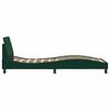 vidaXL Estructura de cama Dover terciopelo verde oscuro 80x200cm