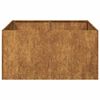 vidaXL Jardinera oxidada 80x80x40 cm acero corten