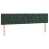 vidaXL Cama box spring con colch&oacute;n terciopelo verde oscuro 120x190 cm
