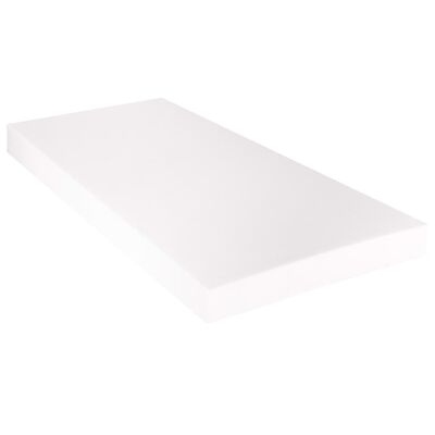vidaXL Cama con colchón cuero sintético blanco 140x200 cm