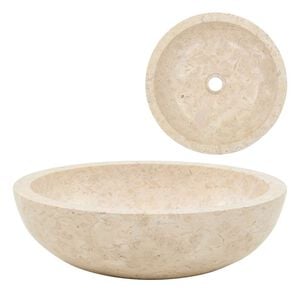 vidaXL Lavabo 40x12 cm m&aacute;rmol color crema