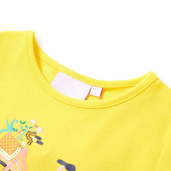 Camiseta infantil amarillo 116