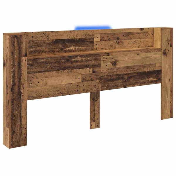 vidaXL Cabecero Madera vieja 200 x 15 x 103,5 cm Madera de ingenier&iacute;a