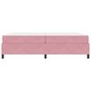 vidaXL Estructura de cama con colch&oacute;n Rosa 200 x 200 cm tela