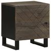 vidaXL Mesitas de noche 2 uds madera maciza de mango negro 40x33x46 cm