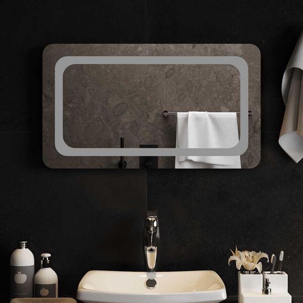 vidaXL Espejo de ba&ntilde;o con LED 70x40 cm