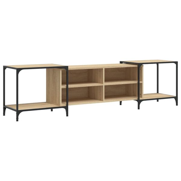 vidaXL Mueble de TV madera de ingenier&iacute;a roble Sonoma 203x37x50 cm