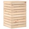 vidaXL Cesto para la ropa sucia madera maciza de pino 44x44x66 cm