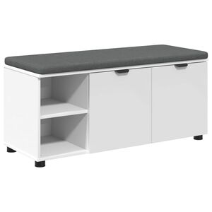 vidaXL Banco de entrada 100 x 38 x 46 cm Madera Ingenierizada y Tela