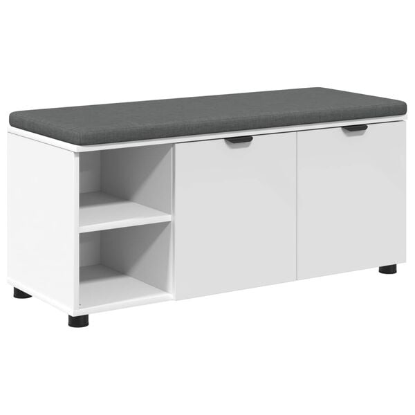 vidaXL Banco de entrada 100 x 38 x 46 cm Madera Ingenierizada y Tela