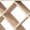 vidaXL Estante de Vino 2 pcs Natural 62 x 25 x 62 cm