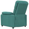 vidaXL Sill&oacute;n reclinable de tela verde oscuro