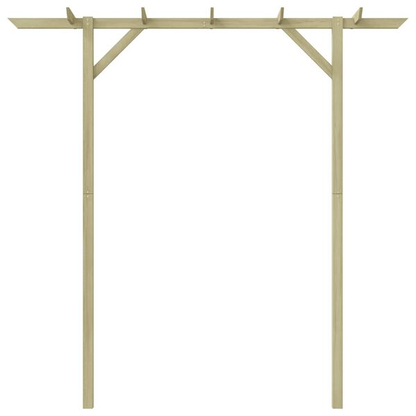 vidaXL P&eacute;rgola de jard&iacute;n de madera 205x40x203 cm