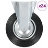 vidaXL Ruedas fijas 24 unidades 200 mm