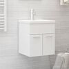 vidaXL Mueble con lavabo blanco madera de ingenier&iacute;a