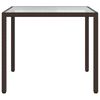 vidaXL Juego de comedor de jardín 3 piezas ratán sintético marrón