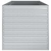 vidaXL Arriate de acero galvanizado plateado 160x80x77 cm