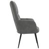 vidaXL Sill&oacute;n de relax de terciopelo gris oscuro