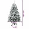 vidaXL Árbol de Navidad artificial Verde y 120 cm PVC y Metal