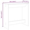 vidaXL Mesa alta de bar madera ingenier&iacute;a envejecida 102x50x103,5 cm