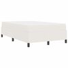 vidaXL Estructura de cama con colch&oacute;n Crema 120 x 190 cm tela